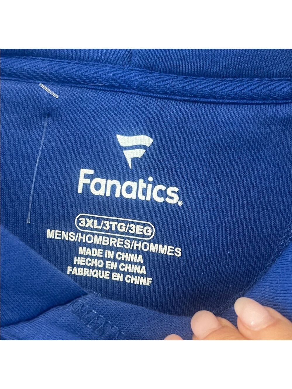Fanatics Royal Blue Pullover New York Rangers Hockey Hoodie nwot 3xl - Picture 5 of 8